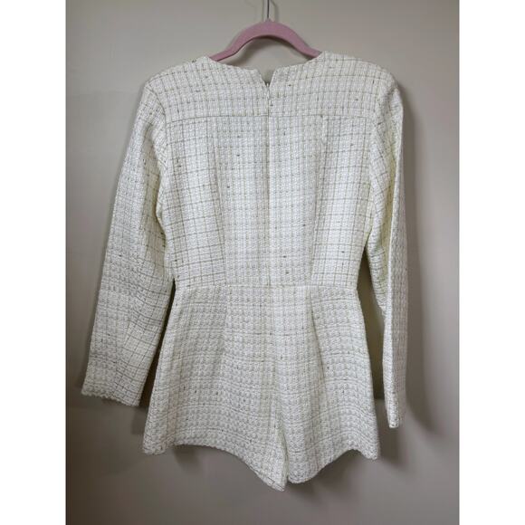 NEW NWT Amanda Uprichard Fallon Romper in White Size Small - Picture 5 of 5